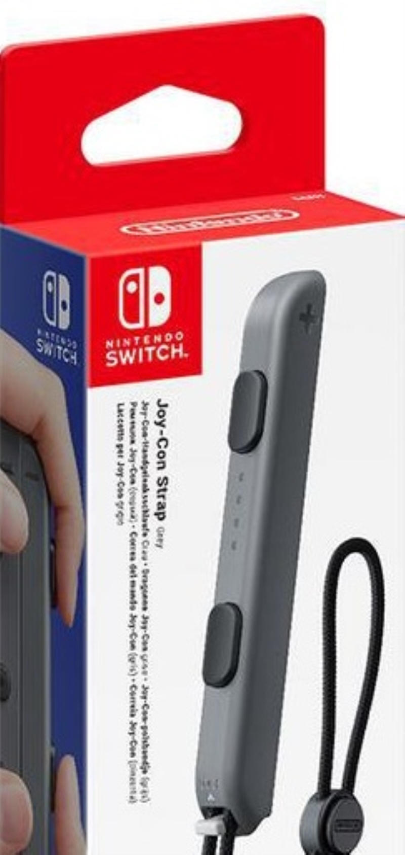 NINTENDO Laccetto per controller Joy-Con per Nintendo Switch grigio